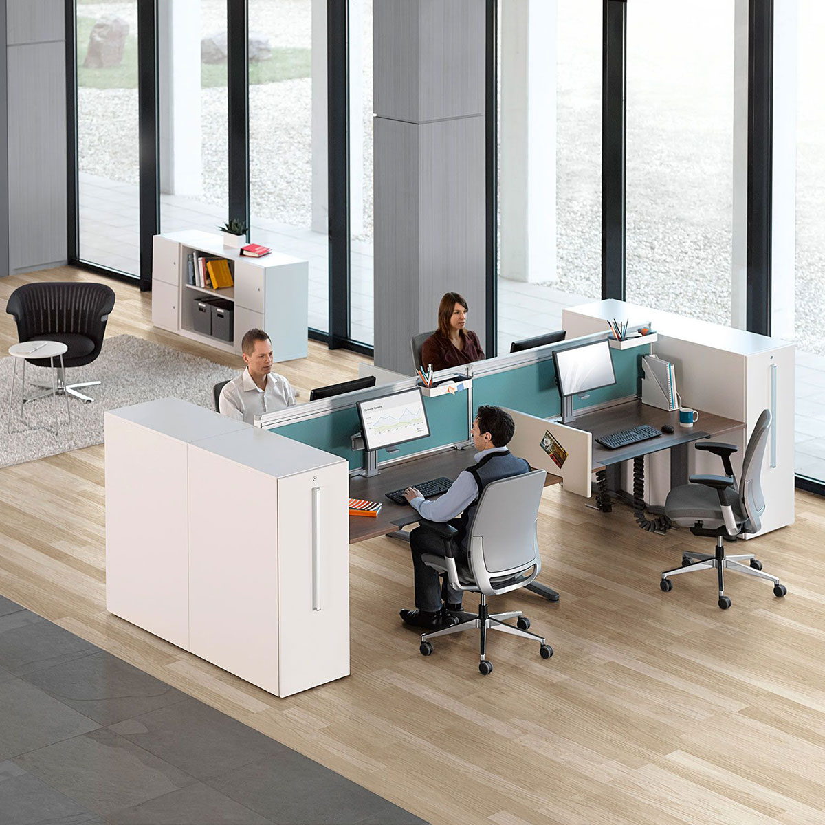 Steelcase OLOGY elektrisch höhenverstellbarer Schreibtisch, 720 - 1.200 mm Höhe