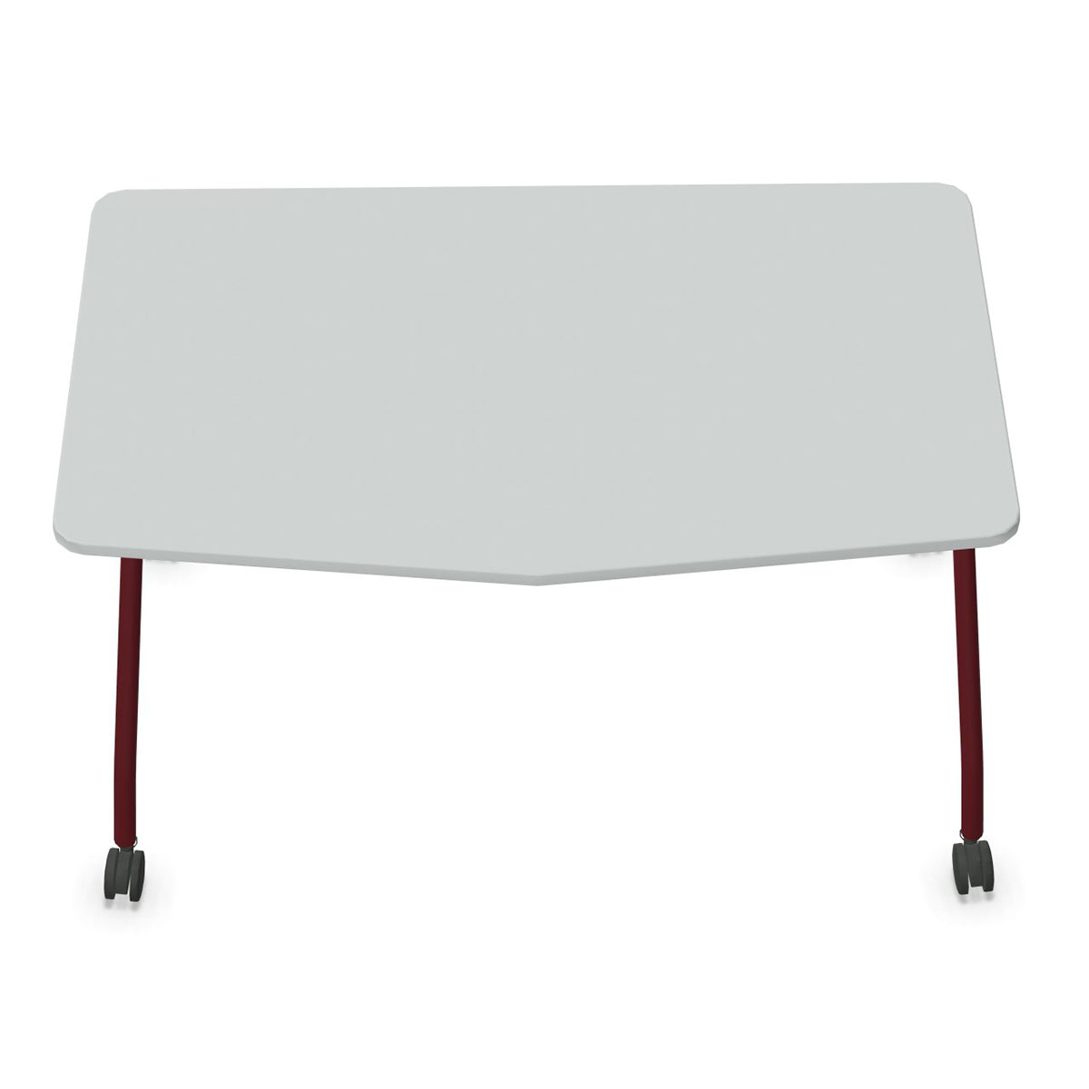 Steelcase VERB Schülertisch auf Rollen in Chevronform, 1.400 x 700 mm