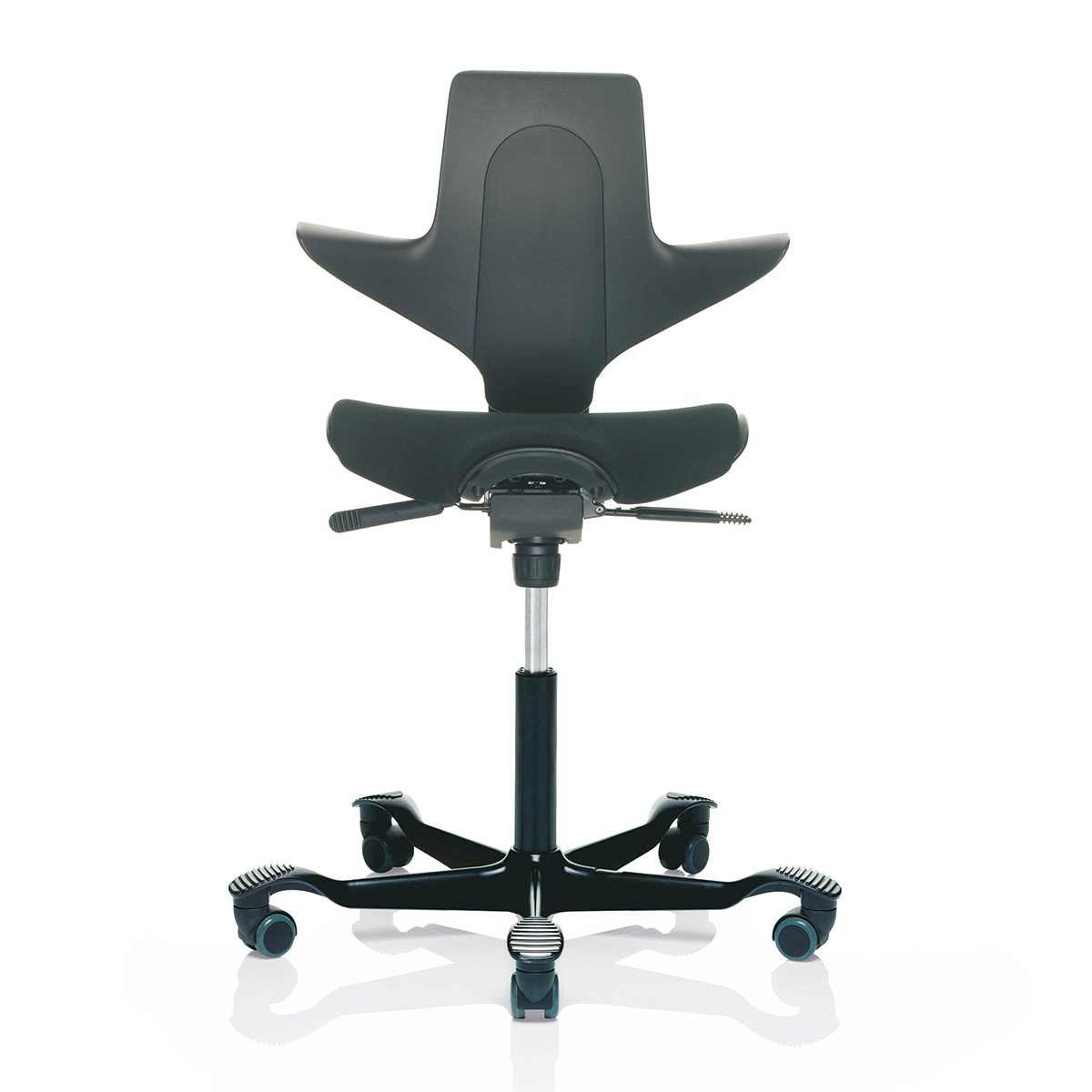 HAG Capisco Puls 8020 Arbeitsstuhl mit Sitzflächenmatte und Rückenlehne