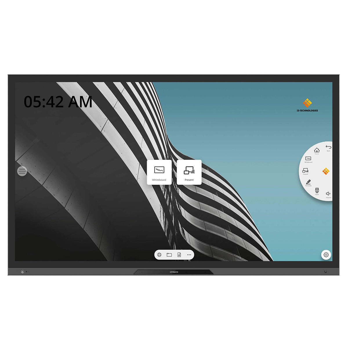 i3TOUCH PX86 interaktiver Touchscreen in 86 Zoll mit 4K-Auflösung und kapazitivem Display